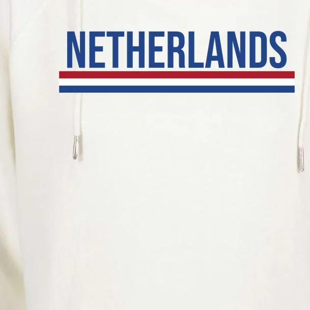 Netherlands Logo Gift Womens Funnel Neck Pullover Hood