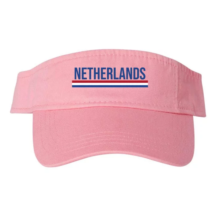 Netherlands Logo Gift Valucap Bio-Washed Visor