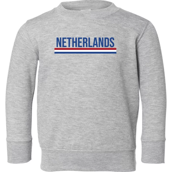 Netherlands Logo Gift Toddler Sweatshirt