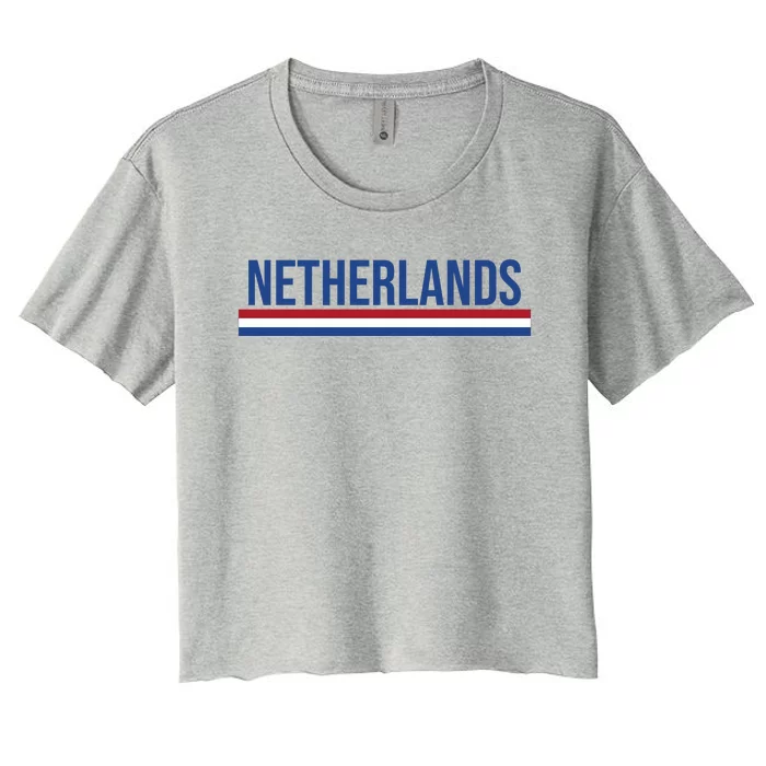 Netherlands Logo Gift Women's Crop Top Tee