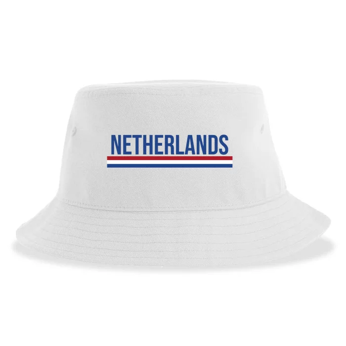 Netherlands Logo Gift Sustainable Bucket Hat