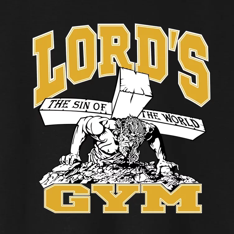 New Lord's Gym Cool Graphic Design Women's Crop Top Tee