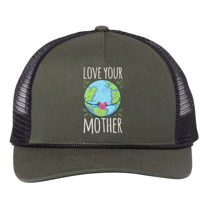 Nature Lover Gift Ideas Love Your Mother Earth Cute Gift Retro Rope Trucker Hat Cap