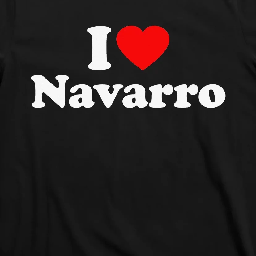 Navarro Love Heart College University Alumni T-Shirt