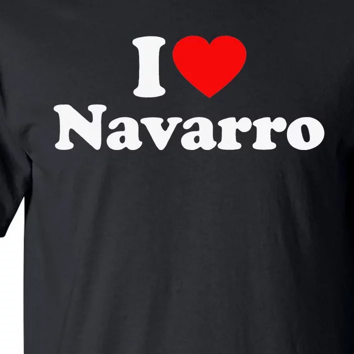 Navarro Love Heart College University Alumni Tall T-Shirt