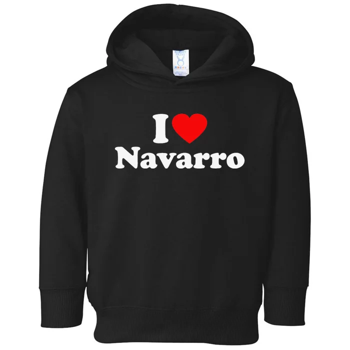 Navarro Love Heart College University Alumni Toddler Hoodie