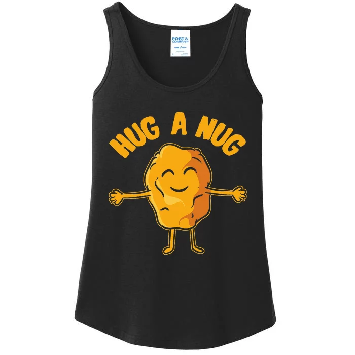 Nug Life Hug The Nug Chicken Nugget Ladies Essential Tank