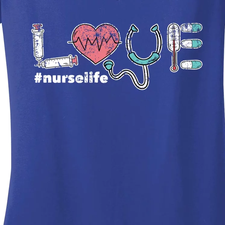 Nursery Life Hospital Clinic Nurse Gift Nurse Great Gift Women's V-Neck T-Shirt