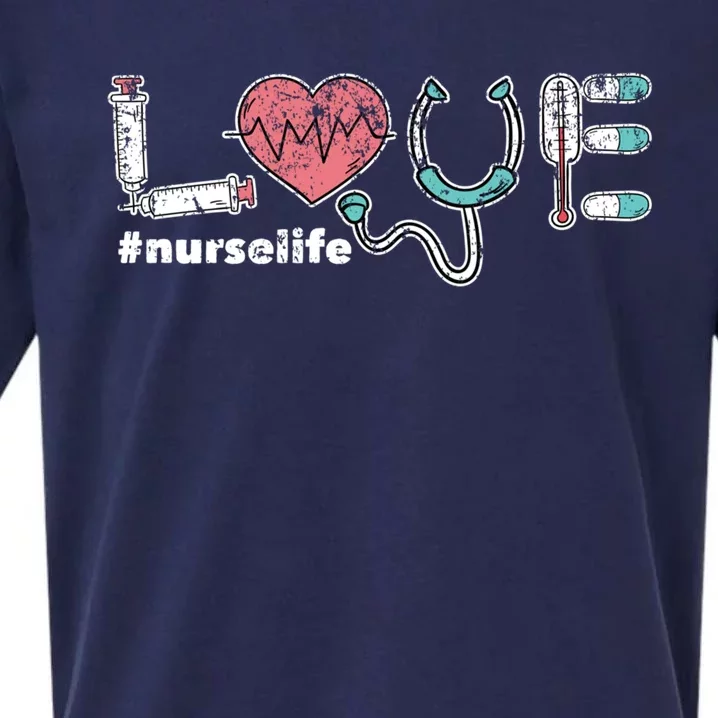 Nursery Life Hospital Clinic Nurse Gift Nurse Great Gift Sueded Cloud Jersey T-Shirt