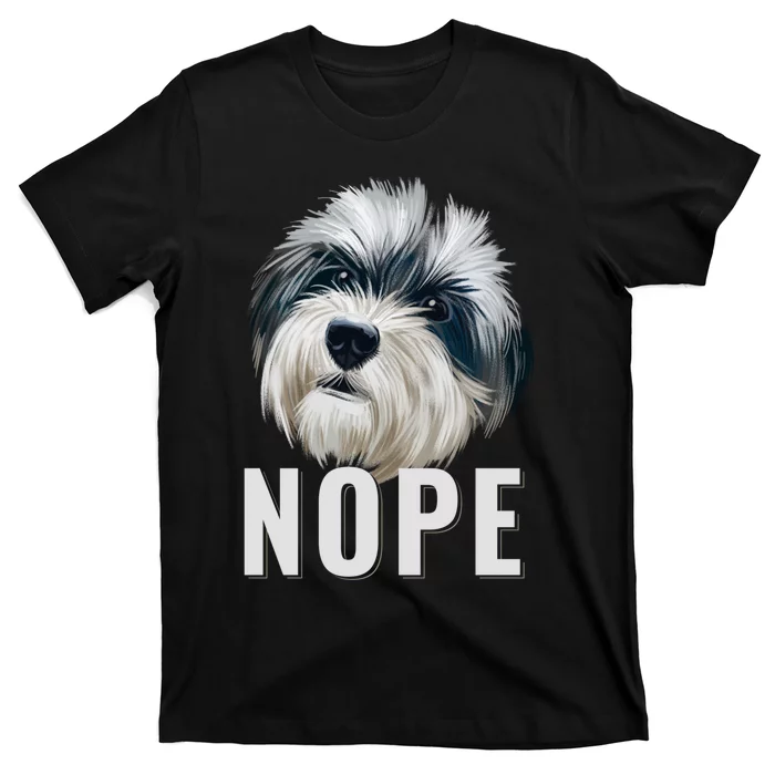 Nope Lazy Havanese Funny Havanese Dog Lover Pet Owner Long Sleeve T-Shirt