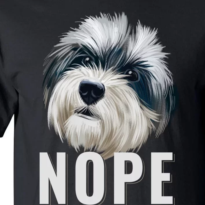 Nope Lazy Havanese Funny Havanese Dog Lover Pet Owner Long Sleeve Tall T-Shirt