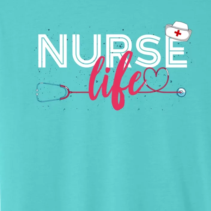 Nurse Life Hospital Rn Nursing Stethoscope Lpn Medical Nurse Gift ChromaSoft Performance T-Shirt