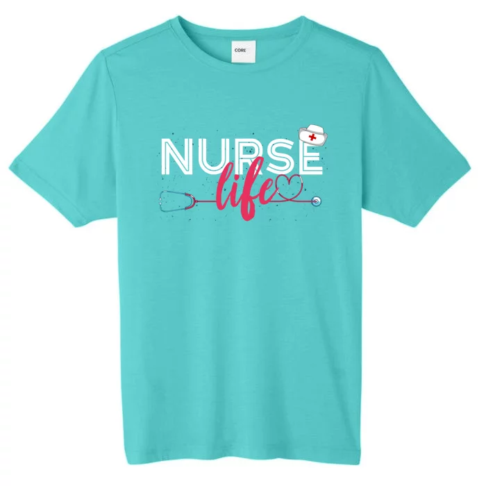 Nurse Life Hospital Rn Nursing Stethoscope Lpn Medical Nurse Gift ChromaSoft Performance T-Shirt