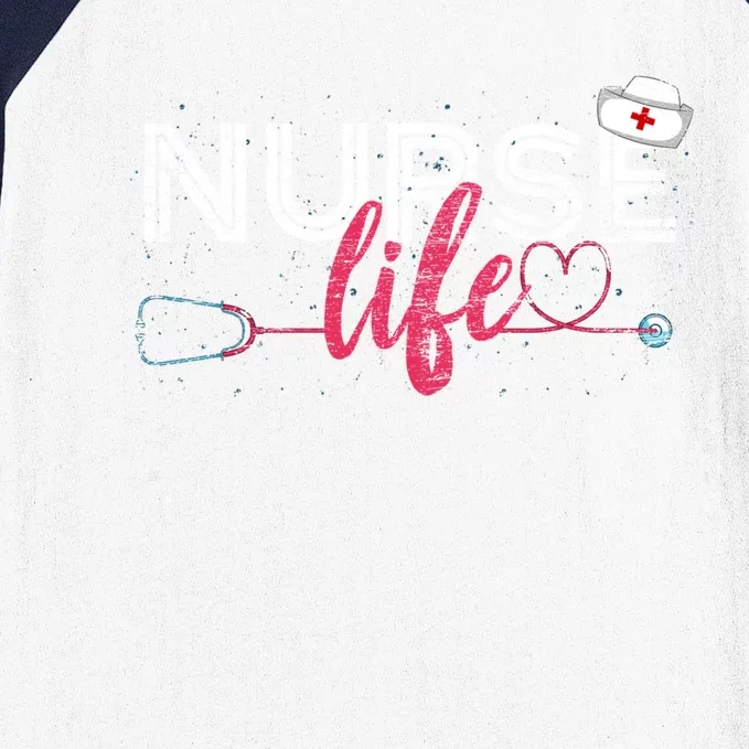 Nurse Life Hospital Lpn Stethoscope Healthcare Nursing Nurse Meaningful Gift Baseball Sleeve Shirt