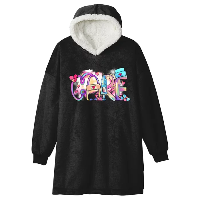 Nurse Life Healthcare Worker Medical Assistant Nursing Hooded Wearable Blanket