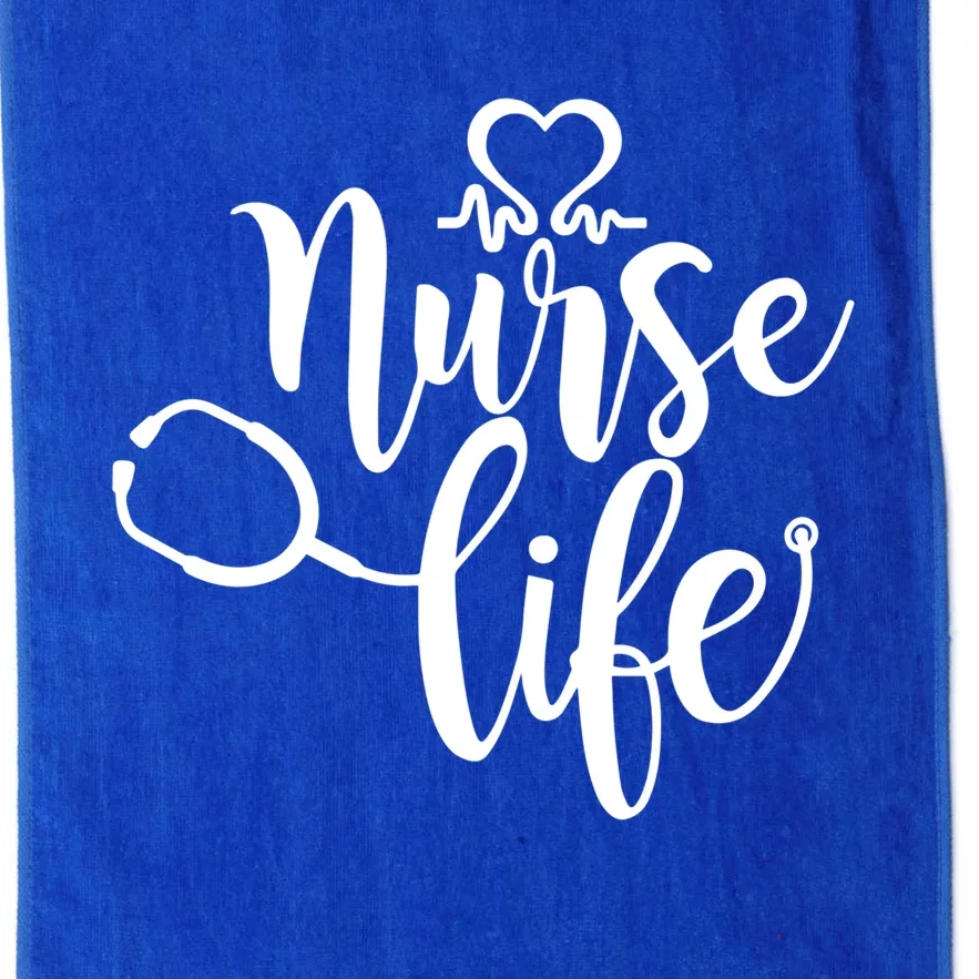 Nurse Life Is The Best Life Nursing Profession Nurse Life Cool Gift Platinum Collection Golf Towel