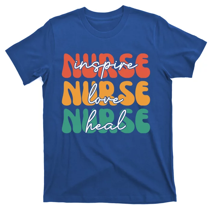 Nurse Love Inspire Heal Vintage Gift T-Shirt