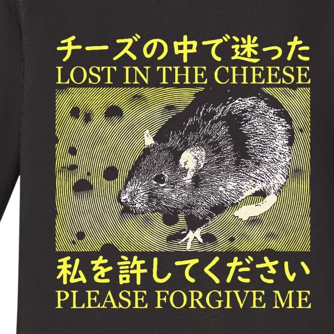 Nice Lost In The Cheese Please Forgive Me Baby Long Sleeve Bodysuit