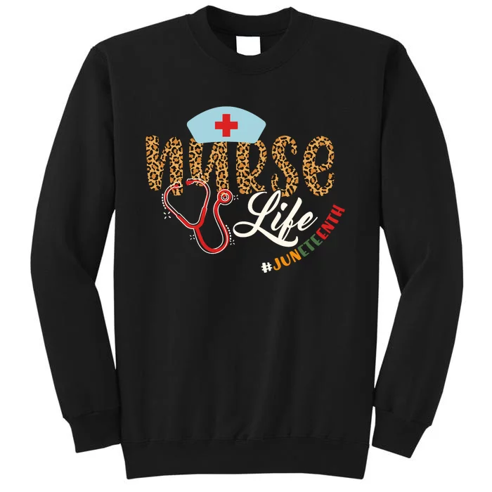 Nurse Life Juneteenth Celebration Graphic Sweatshirt