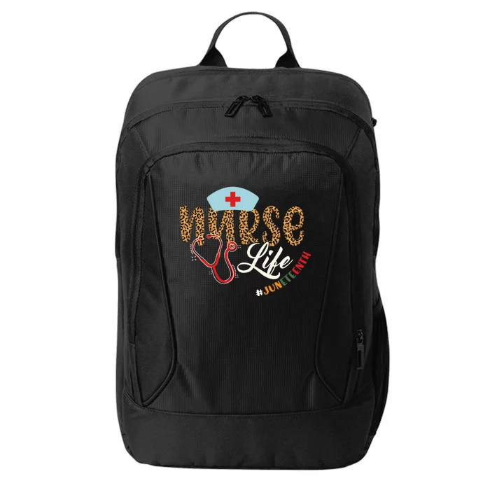 Nurse Life Juneteenth Celebration Graphic City Backpack