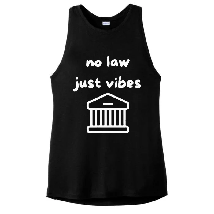 No Law Just Vibes Ladies Tri-Blend Wicking Tank