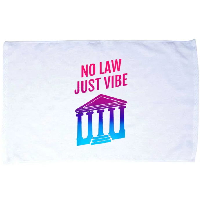 No Law Just Vibes Microfiber Hand Towel