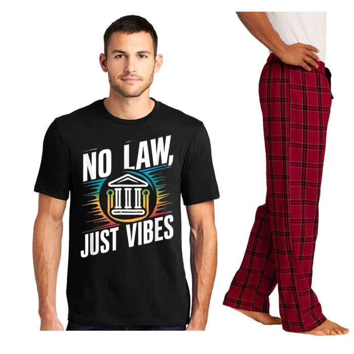 No Law Just Vibes Pajama Set