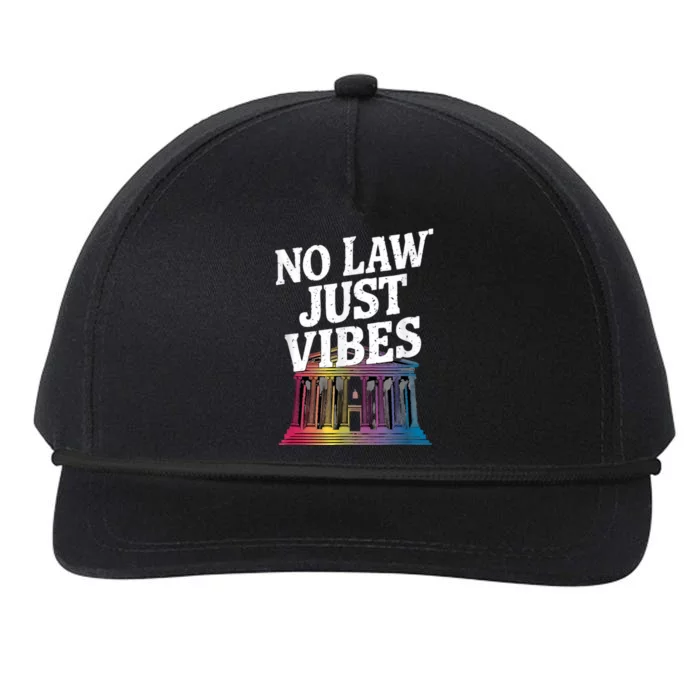 No Law Just Vibes Snapback Five-Panel Rope Hat