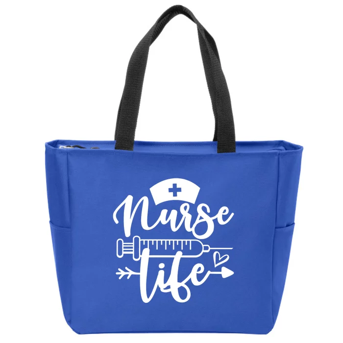 Nurse Life Meaningful Gift Design For Mothers Day Proud Nurse Mom Gift Zip Tote Bag