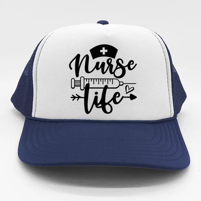 Nurse Life Meaningful Gift Design For Mothers Day Proud Nurse Mom Gift Trucker Hat