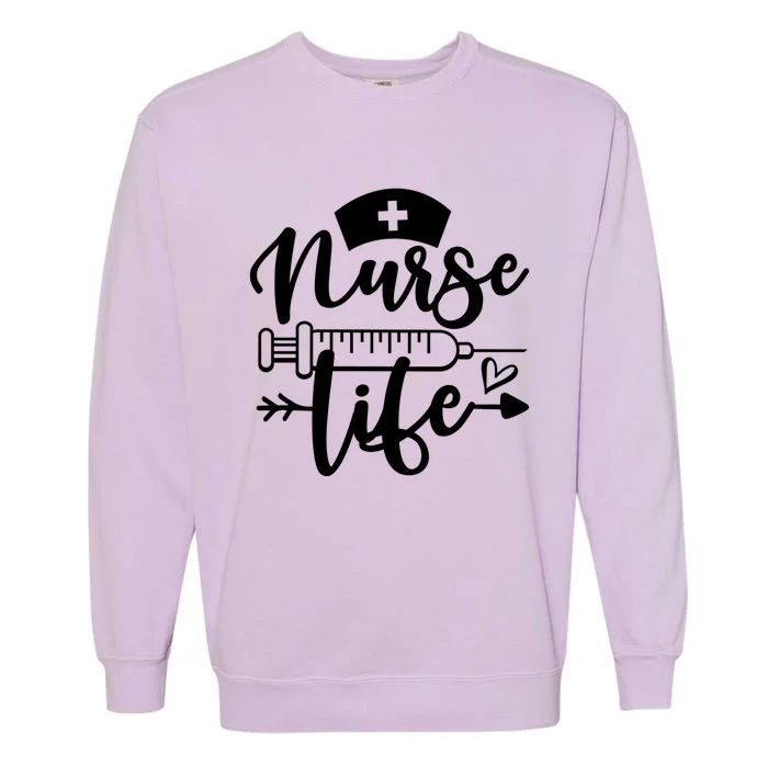 Nurse Life Meaningful Gift Design For Mothers Day Proud Nurse Mom Gift Garment-Dyed Sweatshirt