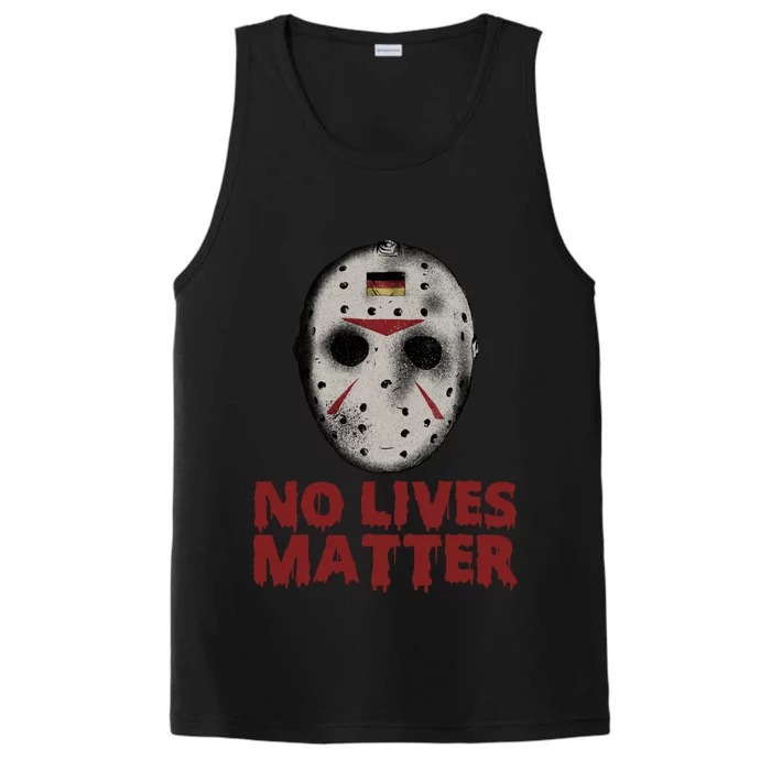 No Lives Matter Horror Halloween Jason Performance Tank