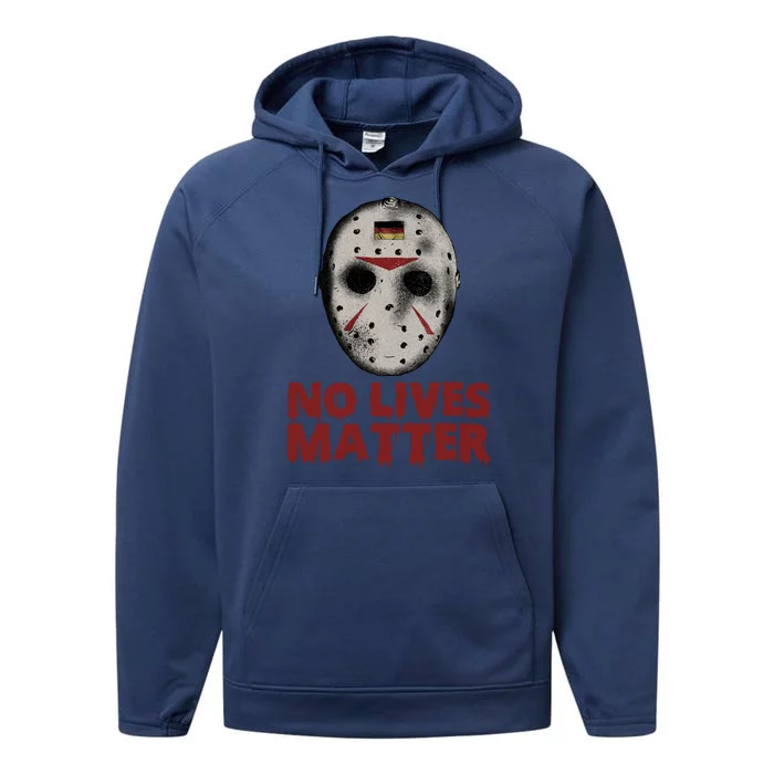 No Lives Matter Horror Halloween Jason Performance Fleece Hoodie