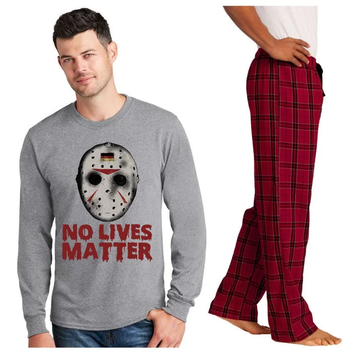 No Lives Matter Horror Halloween Jason Long Sleeve Pajama Set