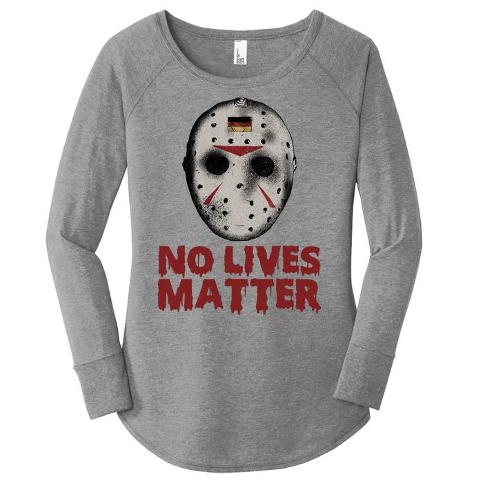 No Lives Matter Horror Halloween Jason Women's Perfect Tri Tunic Long Sleeve Shirt