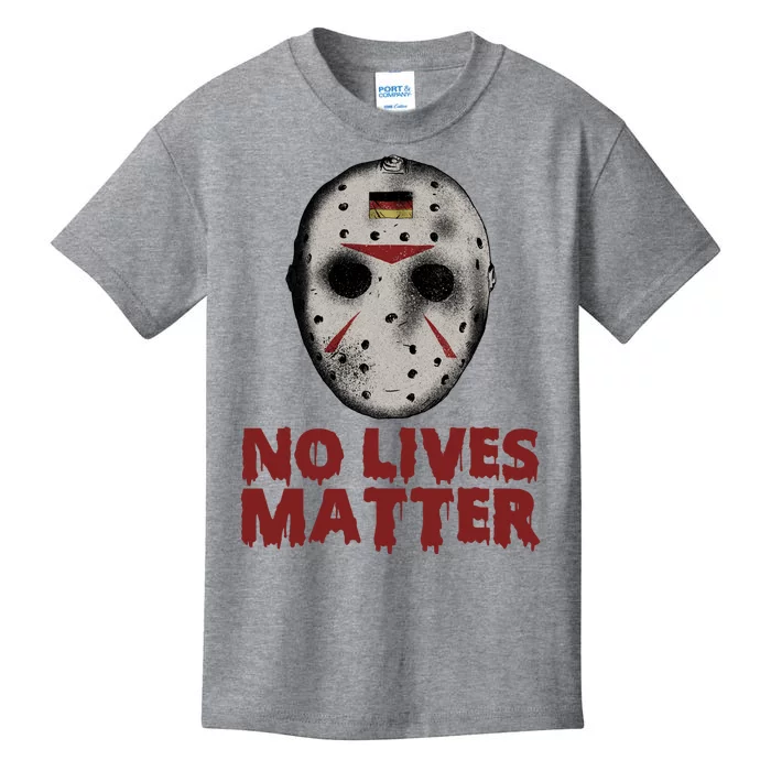 No Lives Matter Horror Halloween Jason Kids T-Shirt