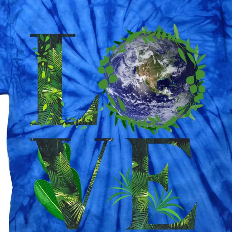 Nature Lover Meaningful Gift Palm Tree Tee World Love Save The Plants Gift Tie-Dye T-Shirt