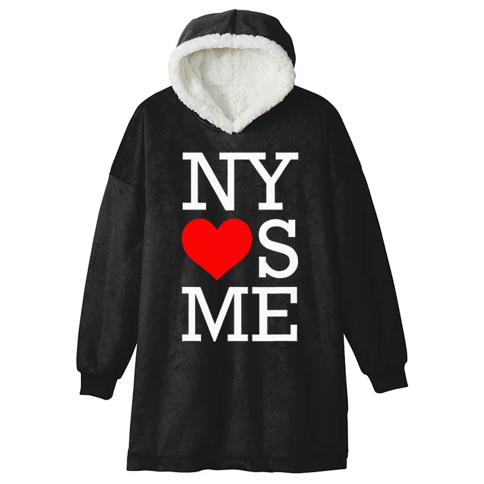 N.Y Loves Me Hooded Wearable Blanket