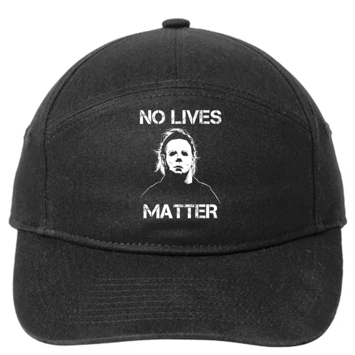 No Lives Matter Halloween Scary Parody 7-Panel Snapback Hat