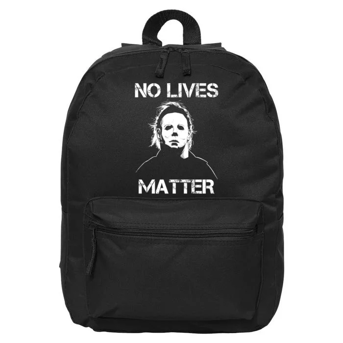 No Lives Matter Halloween Scary Parody 16 in Basic Backpack