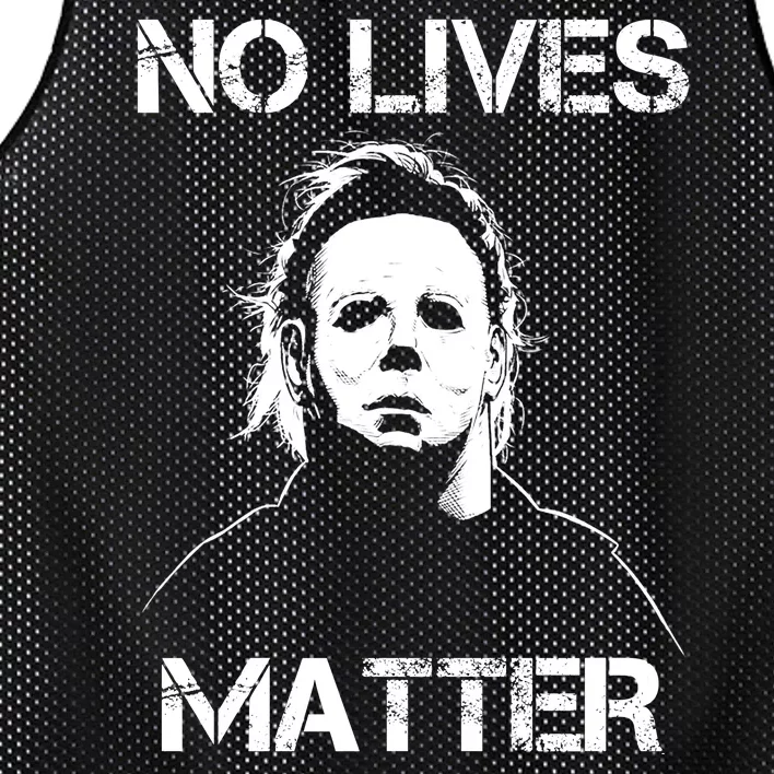 No Lives Matter Halloween Scary Parody Mesh Reversible Basketball Jersey Tank