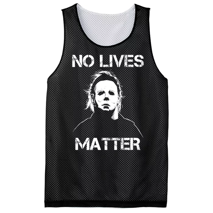 No Lives Matter Halloween Scary Parody Mesh Reversible Basketball Jersey Tank