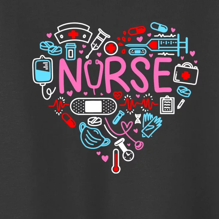 Nurse Love Nursing Student Rn Life Thank You Gifts Toddler T-Shirt