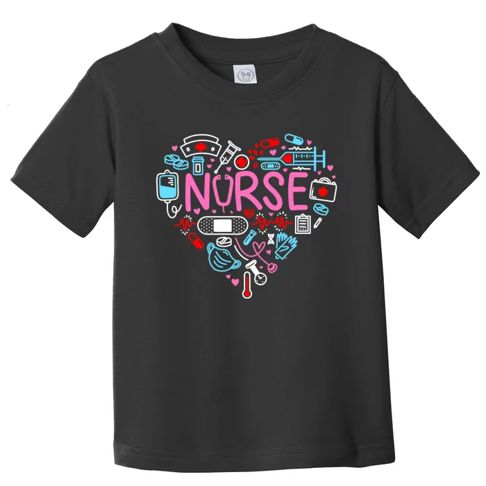 Nurse Love Nursing Student Rn Life Thank You Gifts Toddler T-Shirt