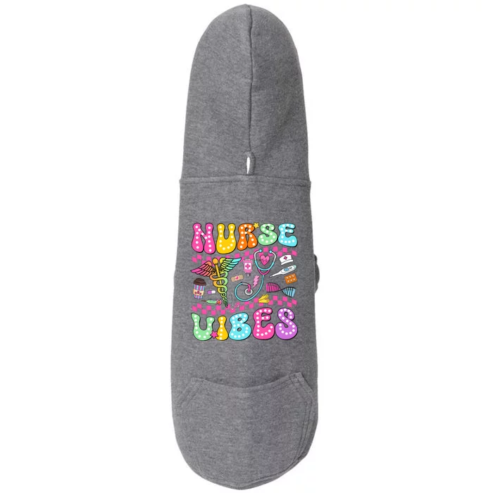 Nurse Life Nursing Health Care Doggie 3-End Fleece Hoodie