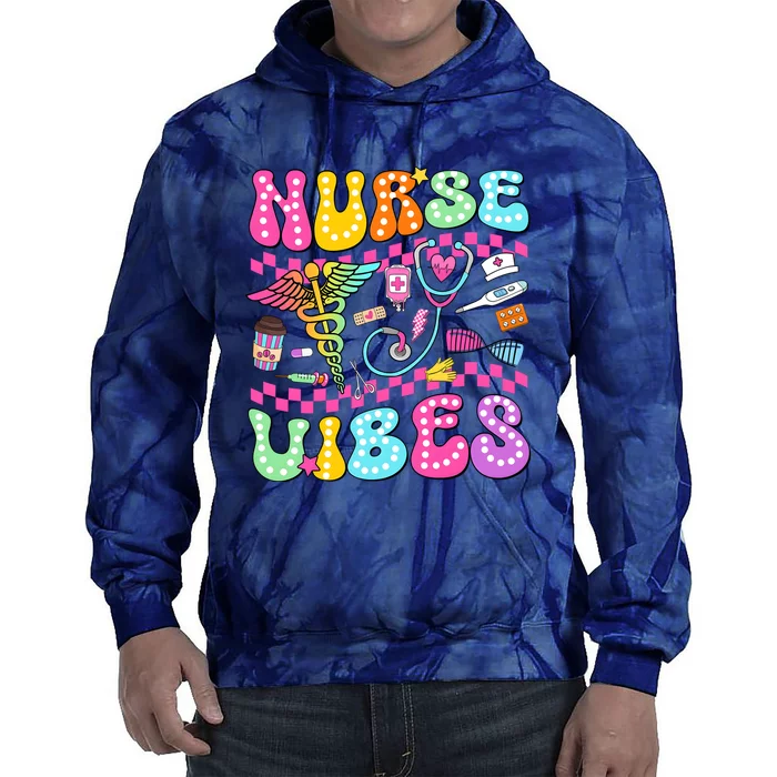 Nurse Life Nursing Health Care Tie Dye Hoodie