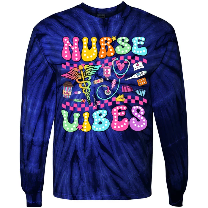 Nurse Life Nursing Health Care Tie-Dye Long Sleeve Shirt