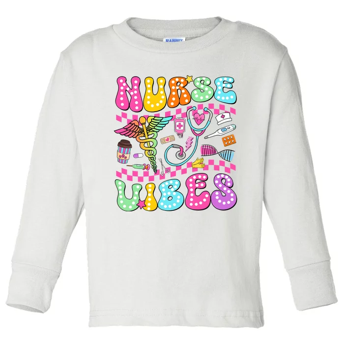 Nurse Life Nursing Health Care Toddler Long Sleeve Shirt