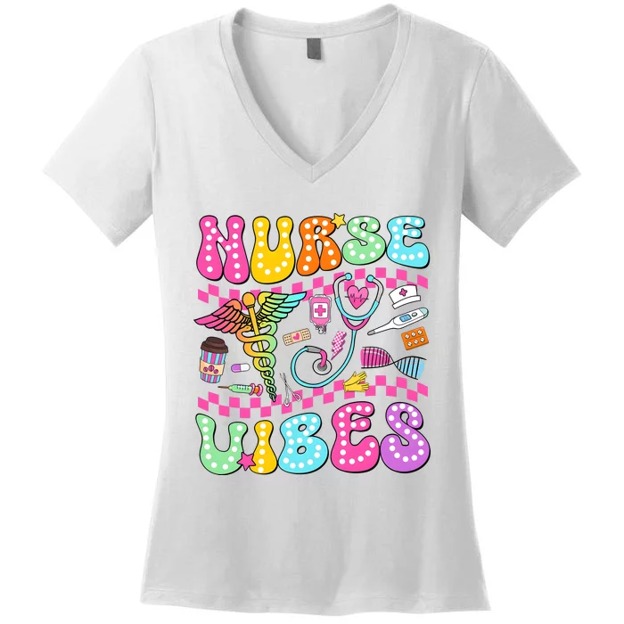 Nurse Life Nursing Health Care Women's V-Neck T-Shirt