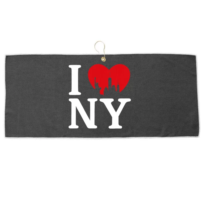 Nyc Love New York Love Ny Love Large Microfiber Waffle Golf Towel